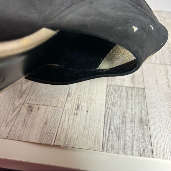 Hermes Tournis wedge sandals black celestial witch Halloween size 38 RARE - Picture 9 of 16